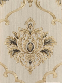 วอลเปเปอร์ ลายหลุยส์คลาสสิค สีน้ำตาลอ่อน NDI-R03