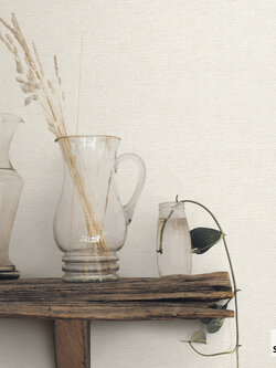 วอลเปเปอร์ สีครีมมีกลิตเตอร์สีเงิน PLA1-F106W