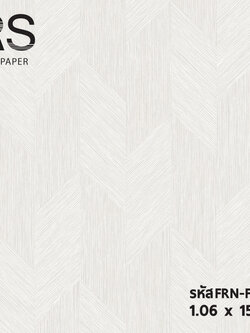 วอลเปเปอร์ลายไม้สลับ สีขาว FRN-F26W