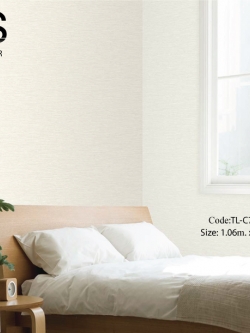 วอลเปเปอร์พื้นสีน้ำตาลอมขาว TL-C76W