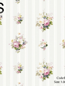 วอลเปเปอร์ลายทางดอกไม้ ELS-M10W