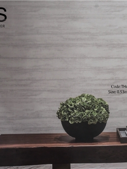 วอลเปเปอร์ลายปูนปาดยังไม่แห้งโทนสีขาว THA-B16