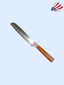 มีดบางคอทองไม้ 8" หัวกลม/หัวแหลม