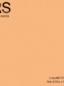 วอลเปเปอร์พื้นเรียบมีเทกเจอร์เป็นเส้นตารางเล็กโทนสีส้มสด MET-F55