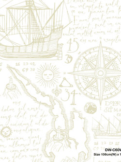 วอลเปเปอร์ห้องเด็ก ลายแผนที่ Load Venture No.DW-C60W