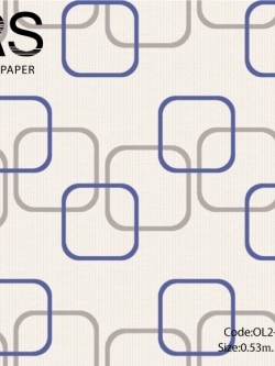 วอลเปเปอร์ลายสี่เหลี่ยมกราฟฟิค OL2-B47