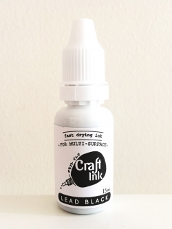 หมึก craft ink 15ml.- หมึกเติมกันน้ำ หมึกเติมปั๊มพลาสติก และวัสดุไม่ซึมหมึก