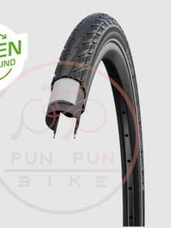 ยางนอก SCHWALBE : Delta Cruiser Plus 20x1.75" สีดำ มีสะท้อนแสง มีกันหนาม ขอบลวด