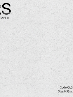 วอลเปเปอร์เทกเจอร์เส้นรูปร่างอิสระพื้นสีขาวมุก OL2-B69