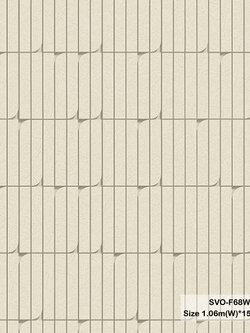 วอลเปเปอร์สไตล์โมเดิร์น ลายคอนกรีตเซาะร่อง สีน้ำตาลอ่อน SVO-F68W