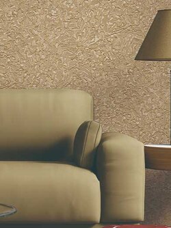 วอลเปเปอร์เทกเจอร์ผ้า ลายเปลือกไม้ สีน้ำตาลทอง DET-F38W