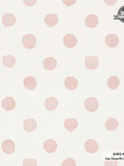 วอลเปเปอร์วงกลม สีชมพูอมน้ำตาล KID2-B44