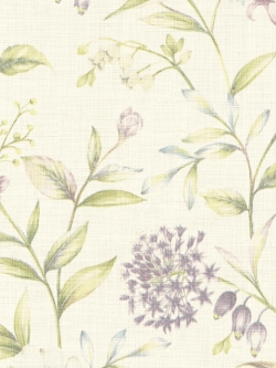 วอลเปเปอร์ลายดอกไม้กิ่งไม้พื้นสีขาว BES3-B59W