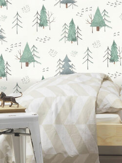 วอลเปเปอร์การ์ตูนห้องเด็ก ลายต้นไม้ KID2-B15