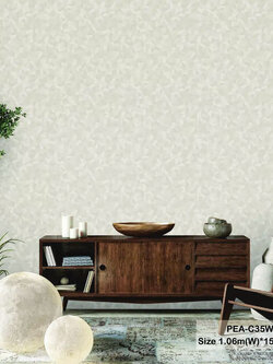 วอลเปเปอร์สไตล์โมเดิร์นลายเรขาคณิต สีน้ำตาลอ่อน PEA-C35W