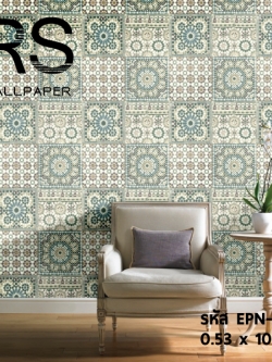 วอลเปเปอร์ลายกระเบื้อง EPN-F74