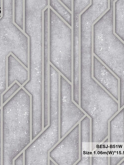 วอลเปเปอร์สไตล์โมเดิร์น สีเทา BESJ-B51W
