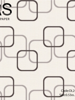 วอลเปเปอร์ลายสี่เหลี่ยมกราฟฟิค OL2-B48