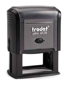 ตรายางปั๊มหัวจดหมาย/หัวบิล (ขนาด 3.3*6มม.)