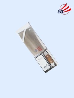 Rhino มีดสับกระดูกสแตนเลส แรด 796 ด้ามเลสไม้ 7"