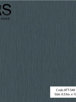 วอลเปเปอร์เทกเจอร์เส้นประแนวตั้งสีเงินกับดำพื้นสีน้ำเงินอมเขียวเข้ม ATT-S40