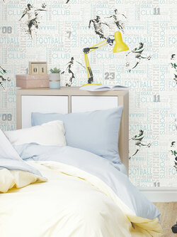 วอลเปเปอร์ห้องเด็ก ลายฟุตบอล Football Club No.DW-C68W