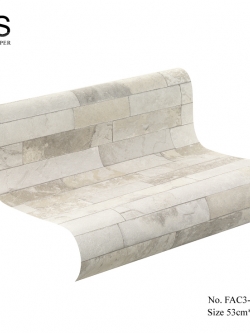 วอลเปเปอร์เยอรมัน ลายอิฐโทนครีม No.FAC3-B40