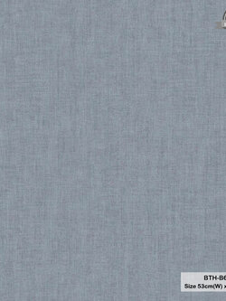 วอลเปเปอร์สีพื้นลายผ้า สีฟ้าเข้มอมเทา BTH-B65