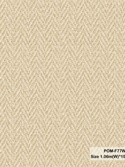 วอลเปเปอร์ลายผ้า สีน้ำตาลทอง POM-F77W