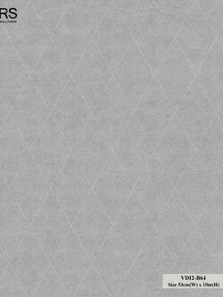 วอลเปเปอร์สไตล์โมเดิร์น ลายตาข่าย สีเทาเส้นสีเงิน VDI2-B64