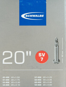 ยางใน Schwalbe 20x1.5-2.4 SV7 จุ๊บเล็ก