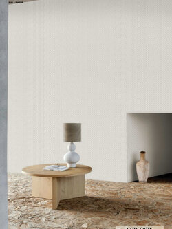 วอลเปเปอร์ลายผ้า สีพื้นเทาอ่อน COW-C03W