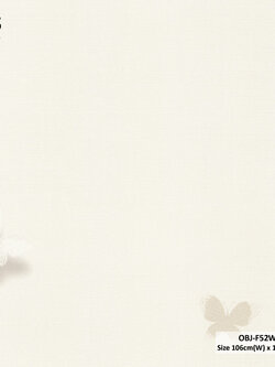 วอลเปเปอร์ลายผีเสื้อพื้นสีครีม OBJ-F52W