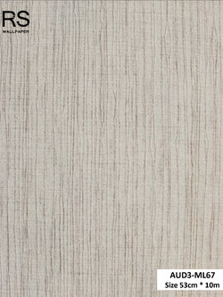 วอลเปเปอร์ สีน้ำตาลอมเทา ปนกลิตเตอร์สีเงิน AUD3-ML67