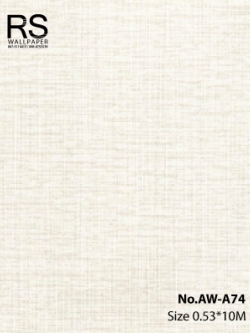 วอลเปเปอร์พื้นสีขาว มีลายในตัวแทรกสีน้ำตาลอ่อน No.AW-A74