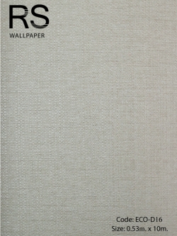 วอลเปเปอร์เทกเจอร์ผ้ากระสอบพื้นสีน้ำตาลเงา ECO-D16