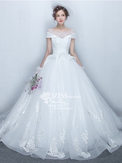 BR312 **พรีออเดอร์**ชุดแต่งงาน&ชุดเจ้าสาวแบบยาวสีขาวเกรดพรีเมี่ยม หรูหราน่ารัก สวยโดดเด่นไม่ซ้ำใคร