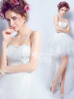 BR303 **พร้อมส่ง**ชุดแต่งงาน&ชุดเจ้าสาวแบบยาวสีขาวเกรดพรีเมี่ยม หรูหราน่ารัก สวยโดดเด่นไม่ซ้ำใคร