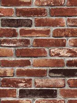 วอลเปเปอร์ลายอิฐ สีส้ม AW6-A60W