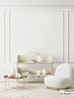 วอลเปเปอร์ลายผ้า สีพื้นขาว COW-C55W