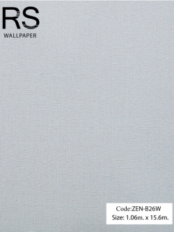 วอลเปเปอร์เทกเจอร์ตารางเล็กสีเทาพื้นโทนสีฟ้าเทา ZEN-B26W