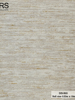 วอลเปเปอร์สีน้ำตาลปนทอง ผสมกลิตเตอร์สีทอง DI5-R03