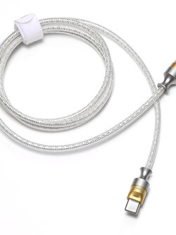 DD TC02L สายชาร์จเร็ว Lightning สายถักคุณภาพแบบพรีเมี่ยม รองรับชาร์จไว 27W ประกันศูนย์ไทย