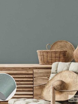 วอลเปเปอร์ สีเทาอมเขียว MOD-J57