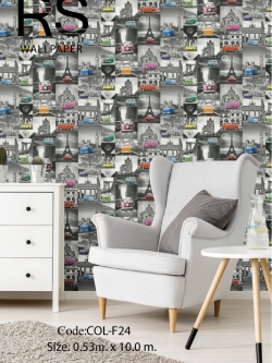 วอลเปเปอร์ลายรถVolkswagen COL-F24