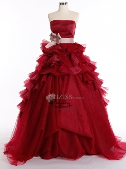 RM042Redvine **งานตัดเกรด Aพร้อมส่งสีแดงเลือดนก สีส้มโอโรส สีน้ำตาลกลีบบัว**ชุดราตรีหรูหรา ชุดแต่งงาน ชุดพรีเวดดิ้งสั่งตัดได้ค่ะ งานเกรดพรีเมี่ยม ตัดเย็บปราณีต สวมใส่สวยงามดุจเจ้าหญิง