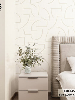 วอลเปเปอร์ ลายกราฟฟิคน้ำตาลอ่อน EDI-F45W