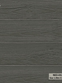 วอลเปเปอร์ ลายแผ่นไม้ขวางสีดำ NEO-D53W
