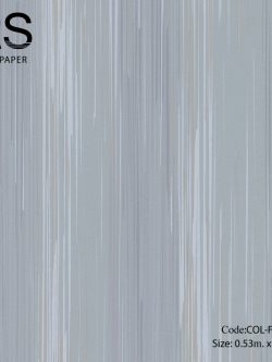 วอลเปเปอร์ลายเส้นสีเทาแกมฟ้าคราม COL-F87