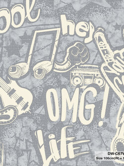 วอลเปเปอร์ห้องเด็ก ลายเครื่องดนตรี Spirt No.DW-C67W